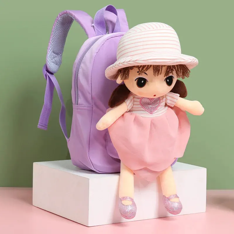 Enchanted Plush Doll Backpack for Kids - Ideal for Nursery Fun!