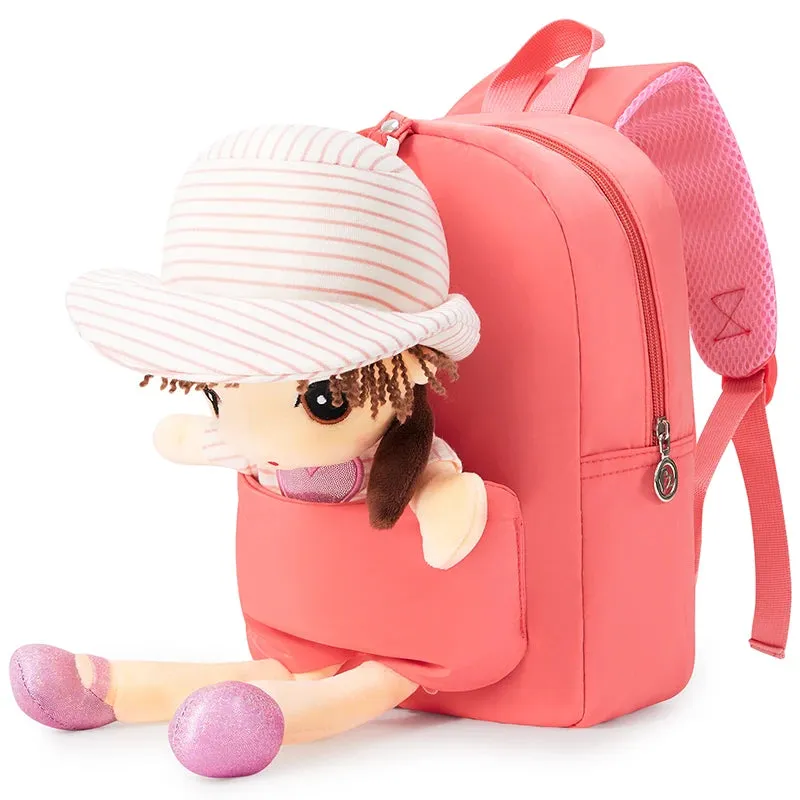 Enchanted Plush Doll Backpack for Kids - Ideal for Nursery Fun!