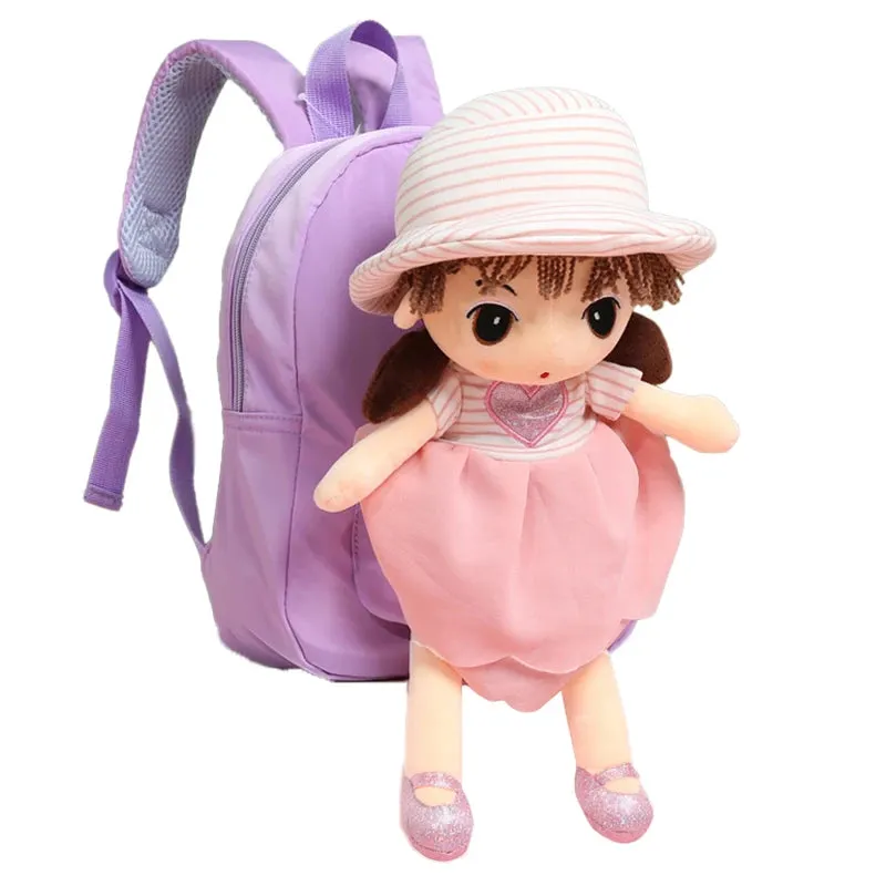 Enchanted Plush Doll Backpack for Kids - Ideal for Nursery Fun!