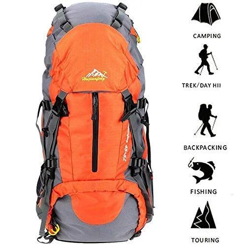 Esup Hiking Backpack, 50L Mountaineering Backpack with 45L 5L Rain Cover