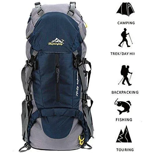 Esup Hiking Backpack, 50L Mountaineering Backpack with 45L 5L Rain Cover