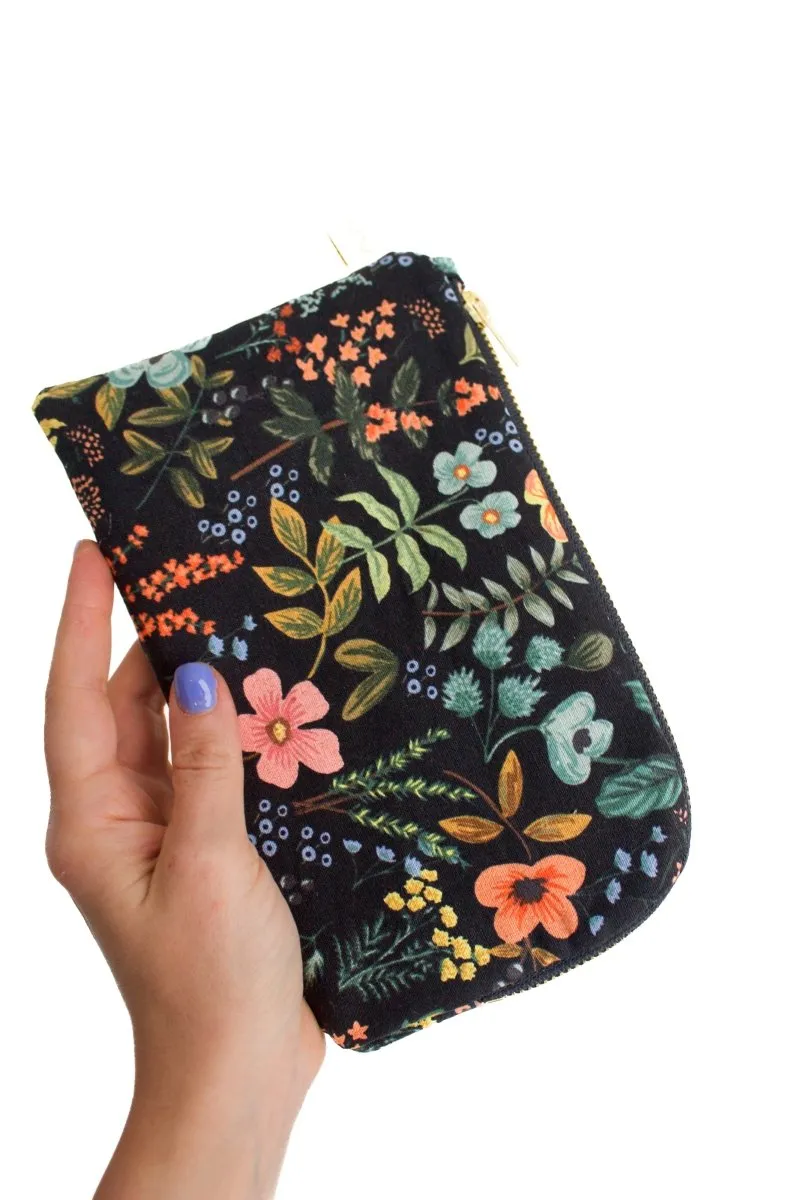 Evening Wildflower Canvas Everyday Plus Travel Pouch