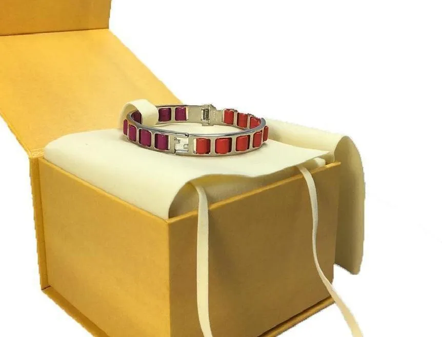 Fendi The Fendista Leather Fuchsia Orange Band Bangle Bracelet