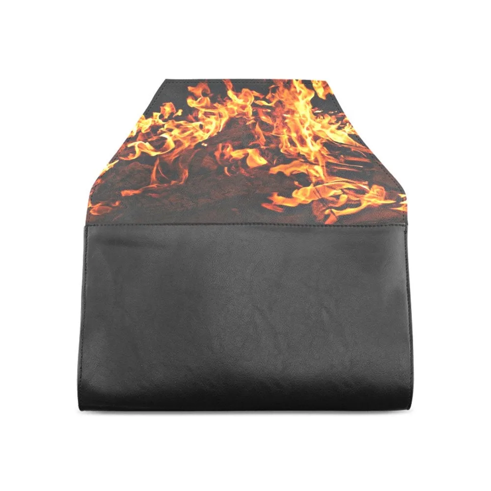 Fire flames Elegant Clutch Bag,Evening Bag/Purse/Handbag,Gift for Christmas/Thanksgiving/Birthday/Anniversary/Graduation/Party accessories