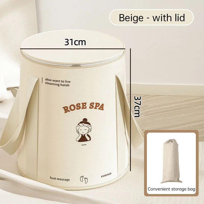 Foldable Foot Bath Basin - Portable Deep Foot Soaking Bucket