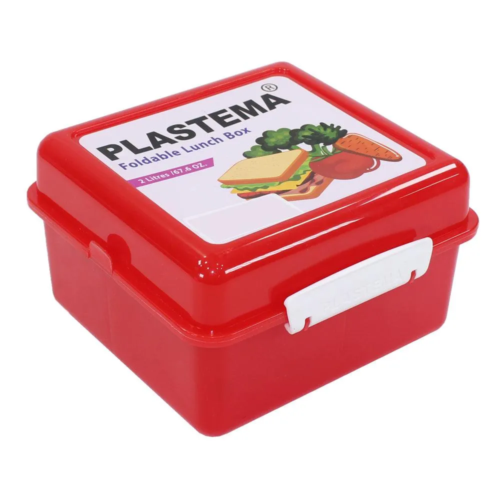 Foldable Lunch Box 2L - Red