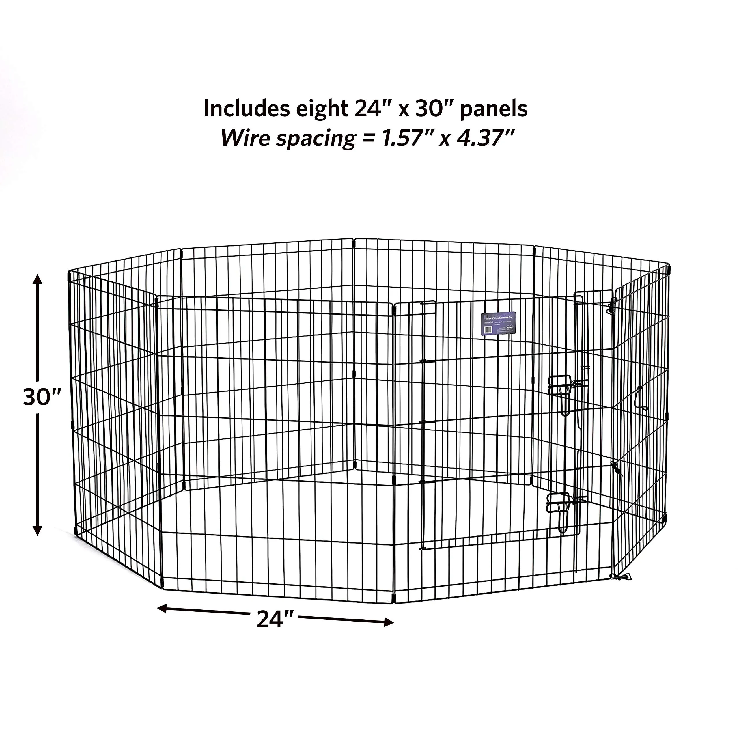 Foldable Metal Pet Playpen with Door