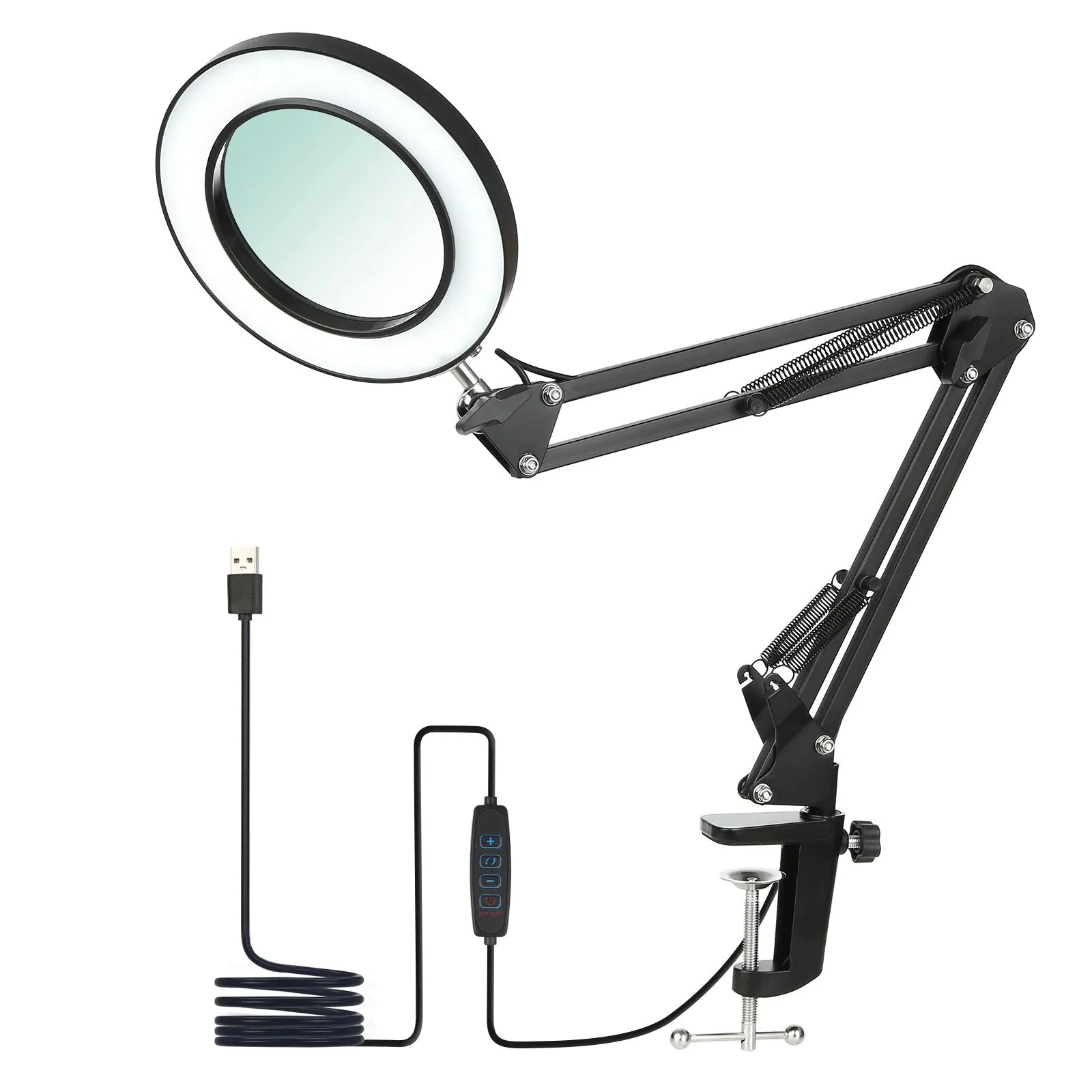 Foldable Usb Charging Led Magnifying Glass Light Nl2103021