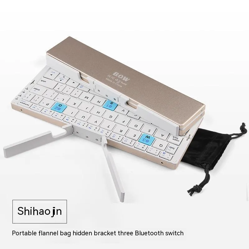 Folding Bluetooth Keyboard And Mouse Set Apple Android Suitable For Tablet Hands