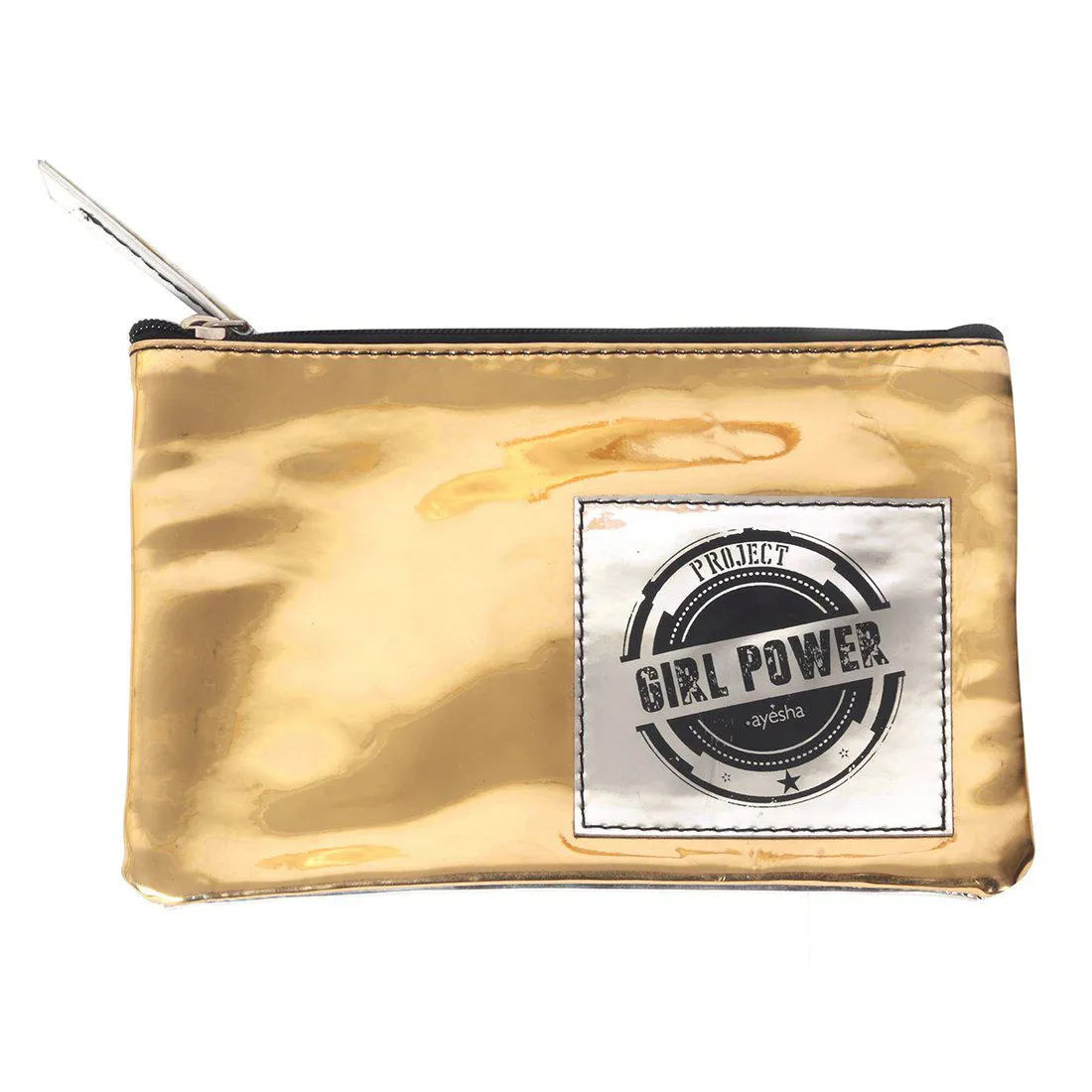 GIRL POWER METALLIC MULTI-PURPOSE POUCH