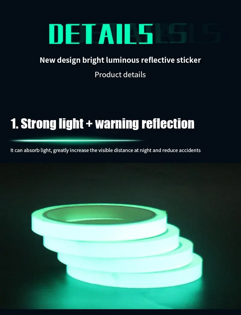 GLOW-IN-THE-DARK ADHESIVE TAPE, 20X1000MM