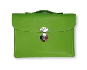 Green Grained Light Briefcase