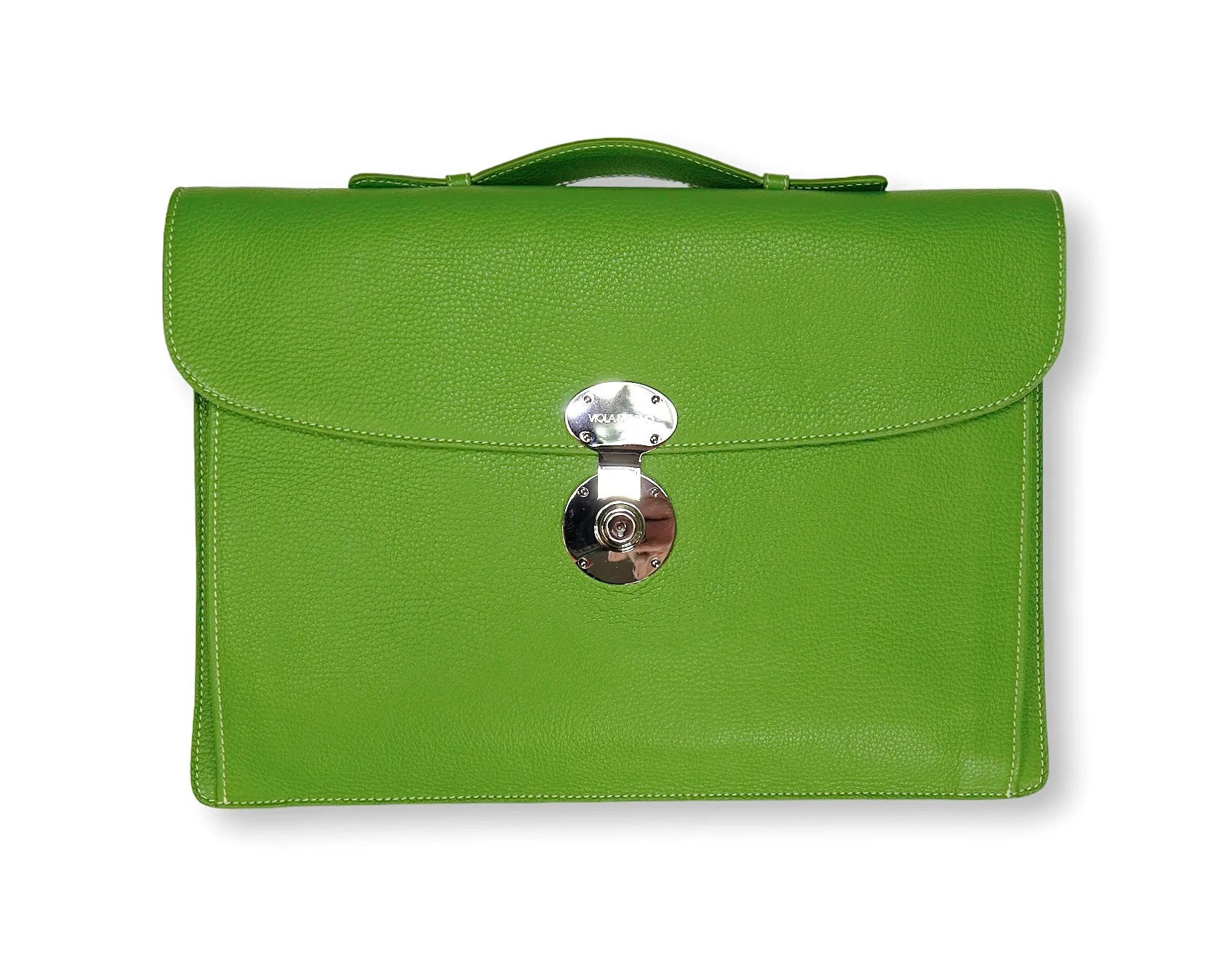 Green Grained Light Briefcase