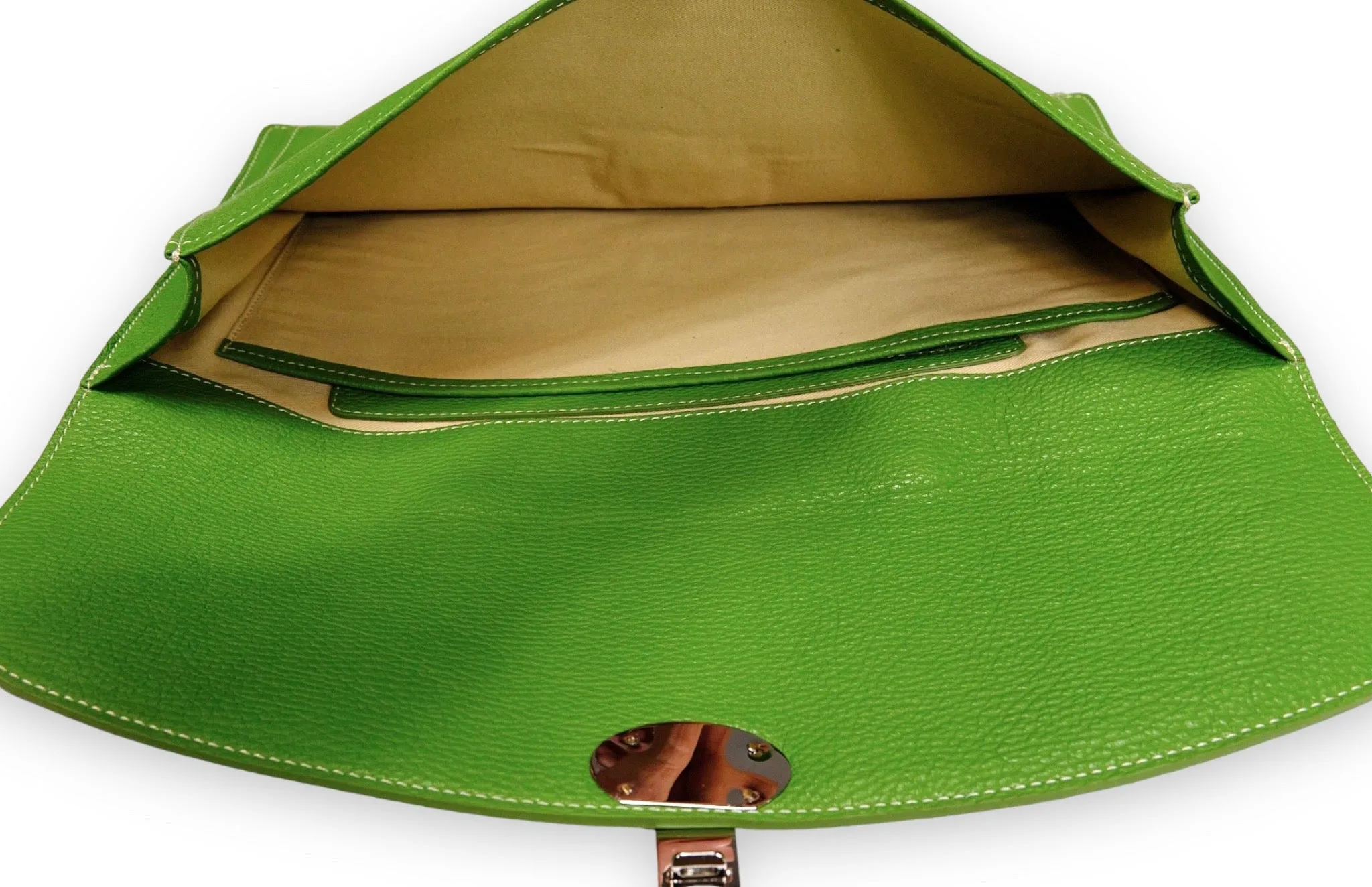 Green Grained Light Briefcase