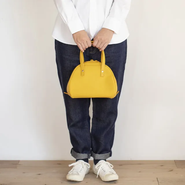 Handbag - Bowling Bag Design / Mustard Yellow -