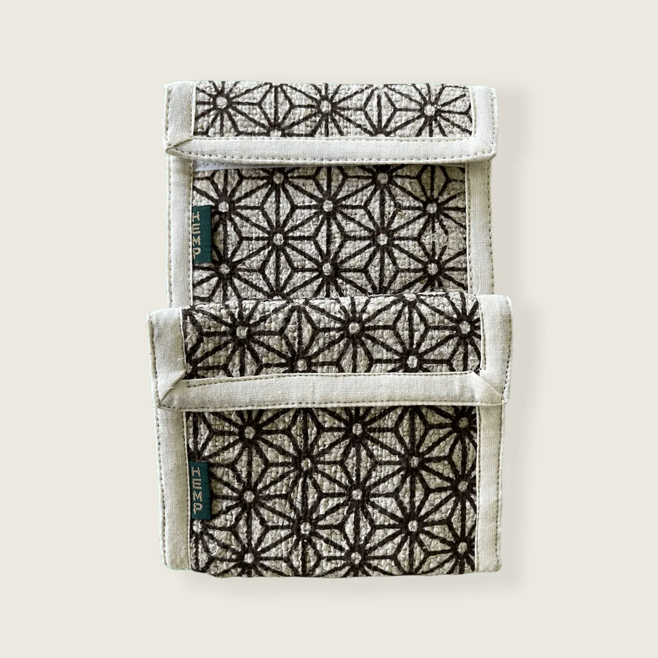 Hemp Bi-Fold Wallet- Geometric