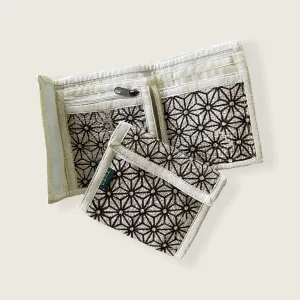 Hemp Bi-Fold Wallet- Geometric