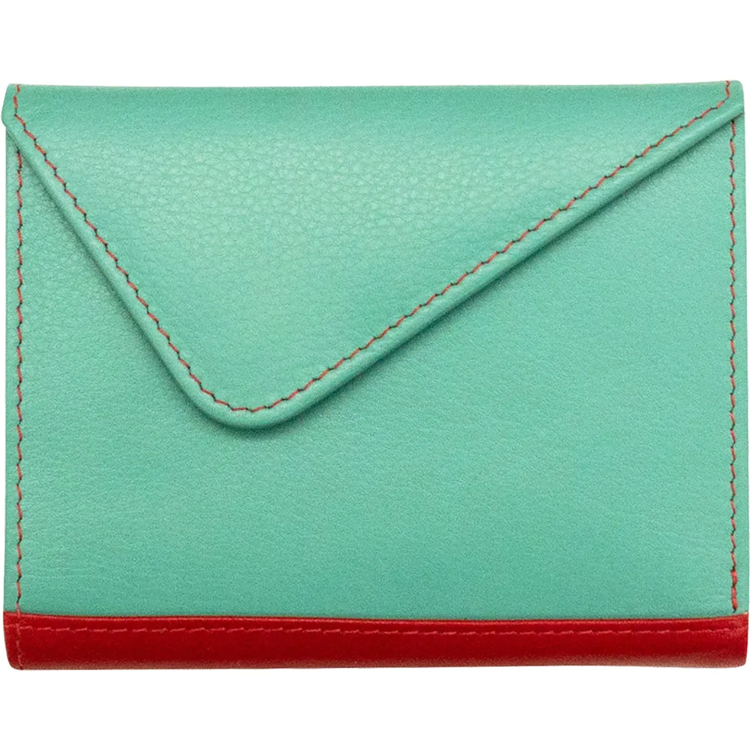 ili New York Mini Snap Tri-fold Wallet Citrus Leather