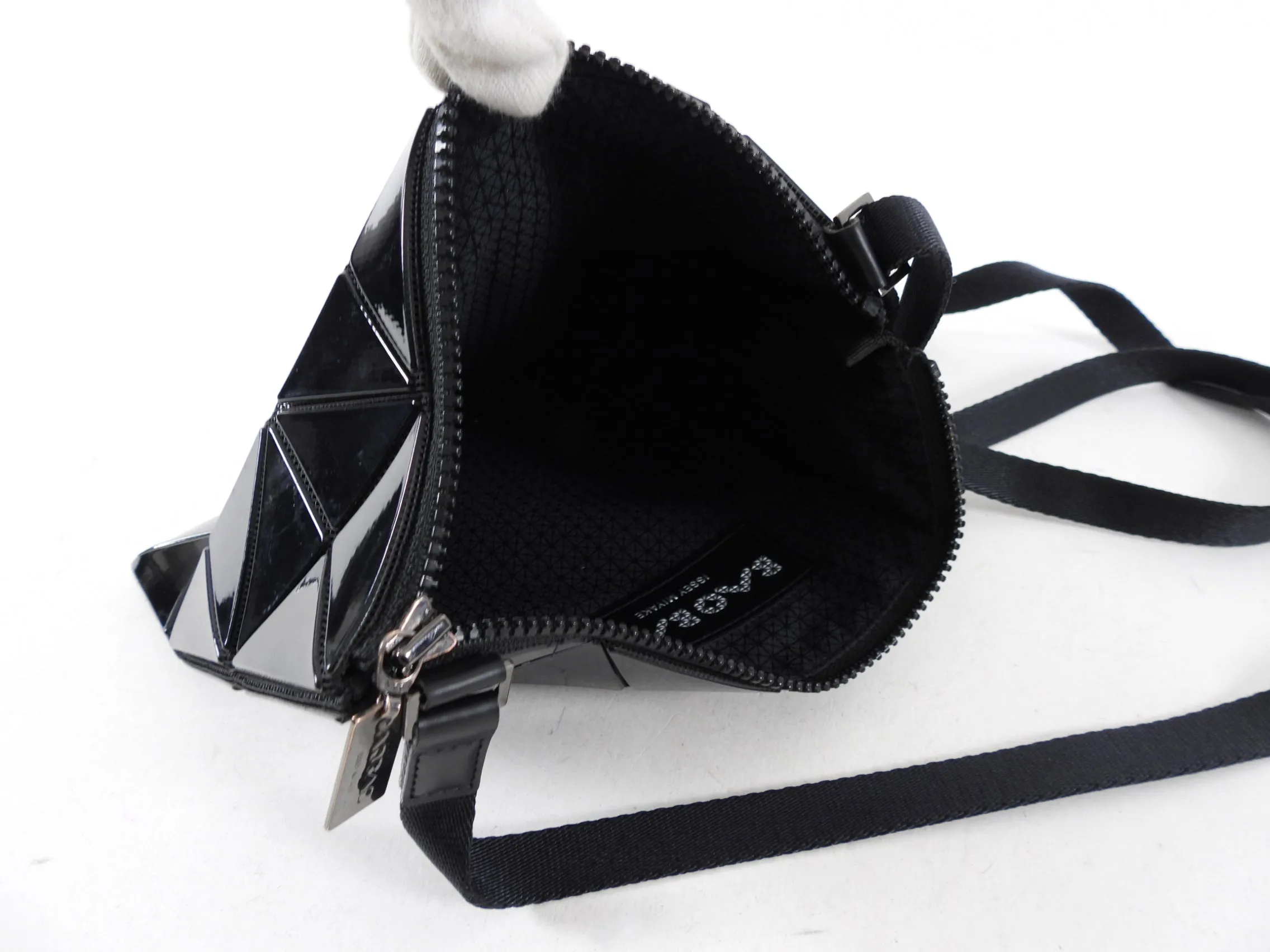 Issey Miyake Bao Bao Lucent Black Flat Crossbody Bag