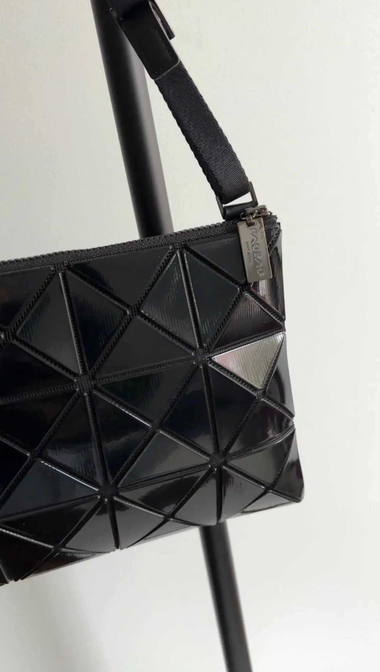 Issey Miyake Bao Bao Lucent Black Flat Crossbody Bag