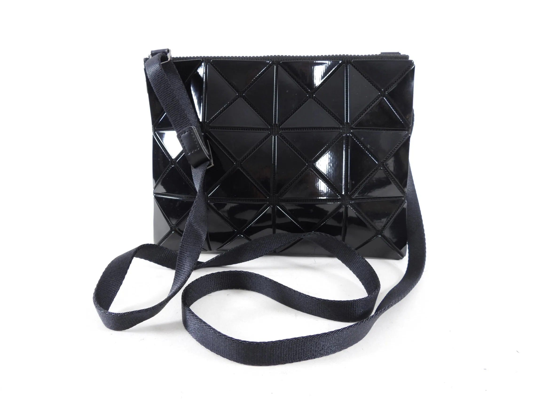 Issey Miyake Bao Bao Lucent Black Flat Crossbody Bag