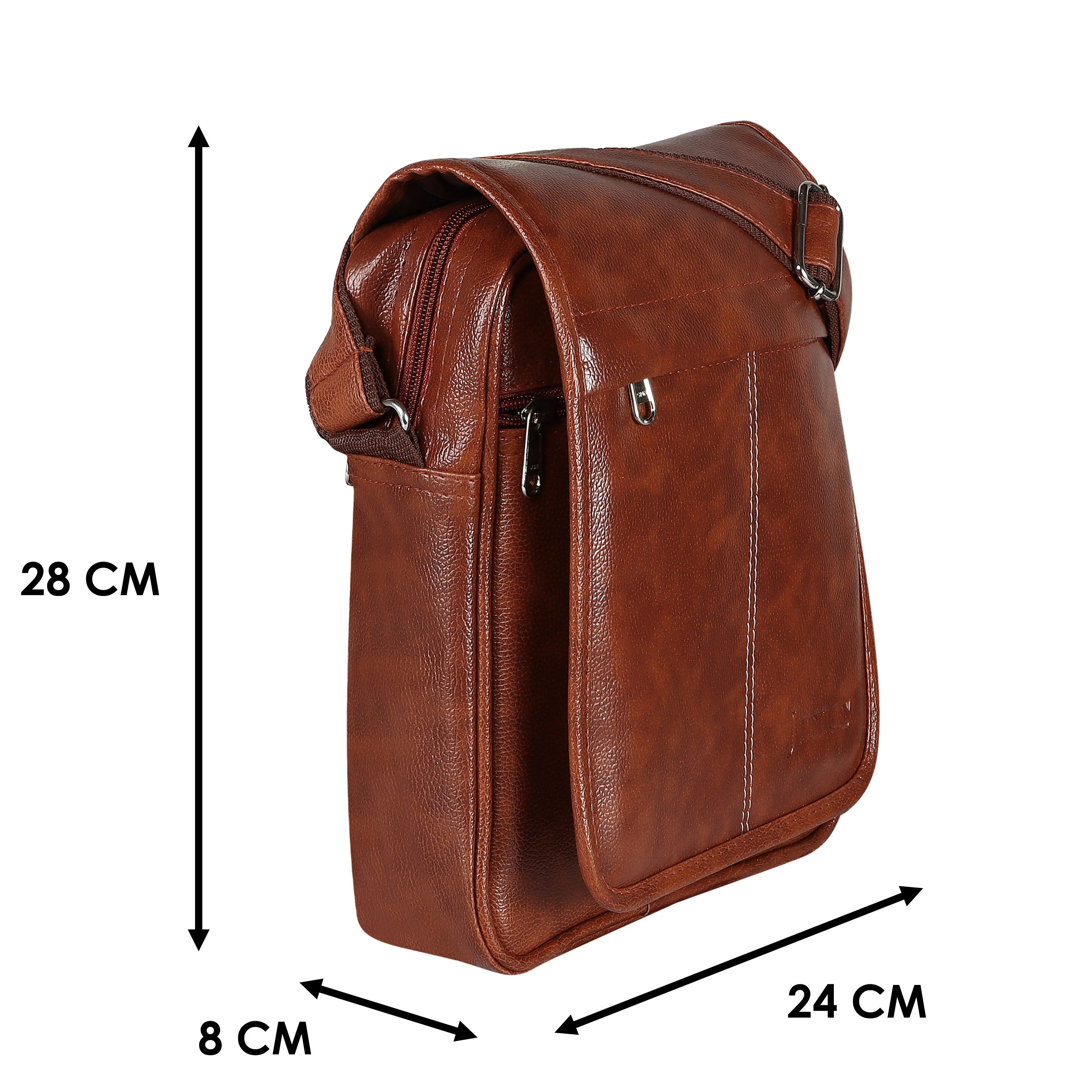 Jaxer Tan Sling Bag for Men & Women - JXRSB108