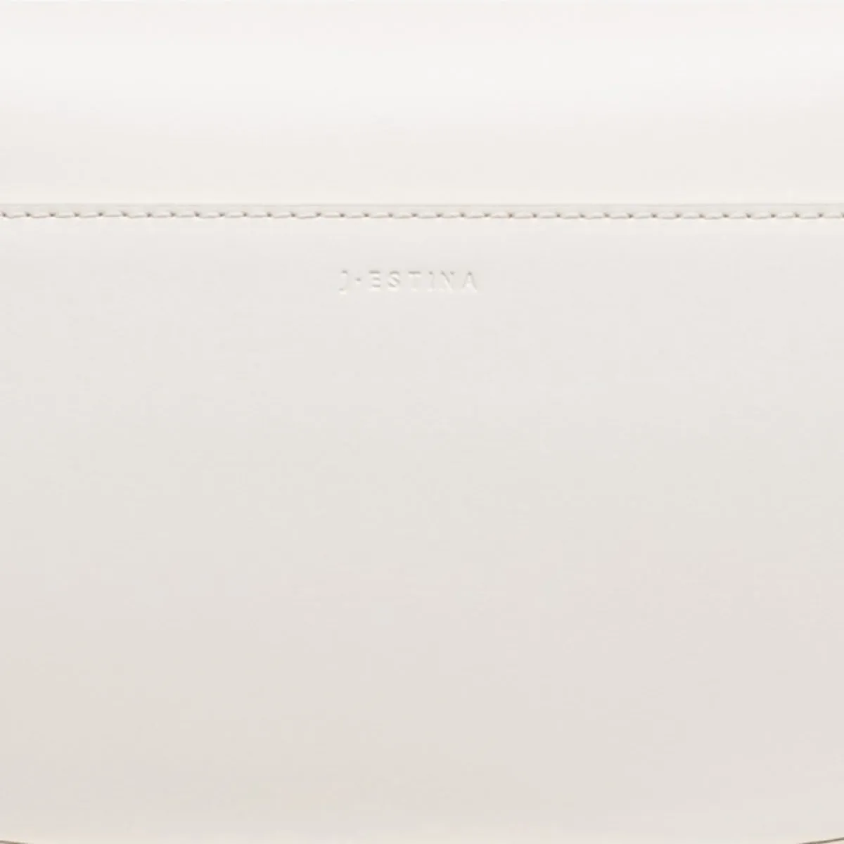 J.ESTINA Classic Leather Bag Ivory HAZEL Line Shoulder Crossbody Bag with Adjustable Length Strap / from Seoul, Korea