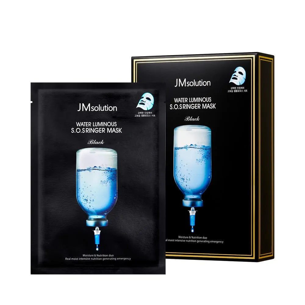 JMsolution Water Luminous S.O.S Ringer Mask Black