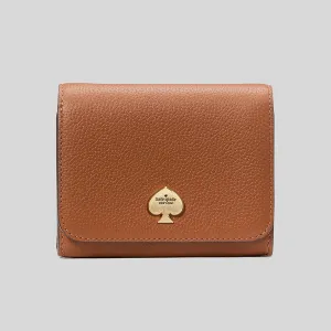 KATE SPADE Kayla Small L-zip Wallet Warm Gingerbread KK056