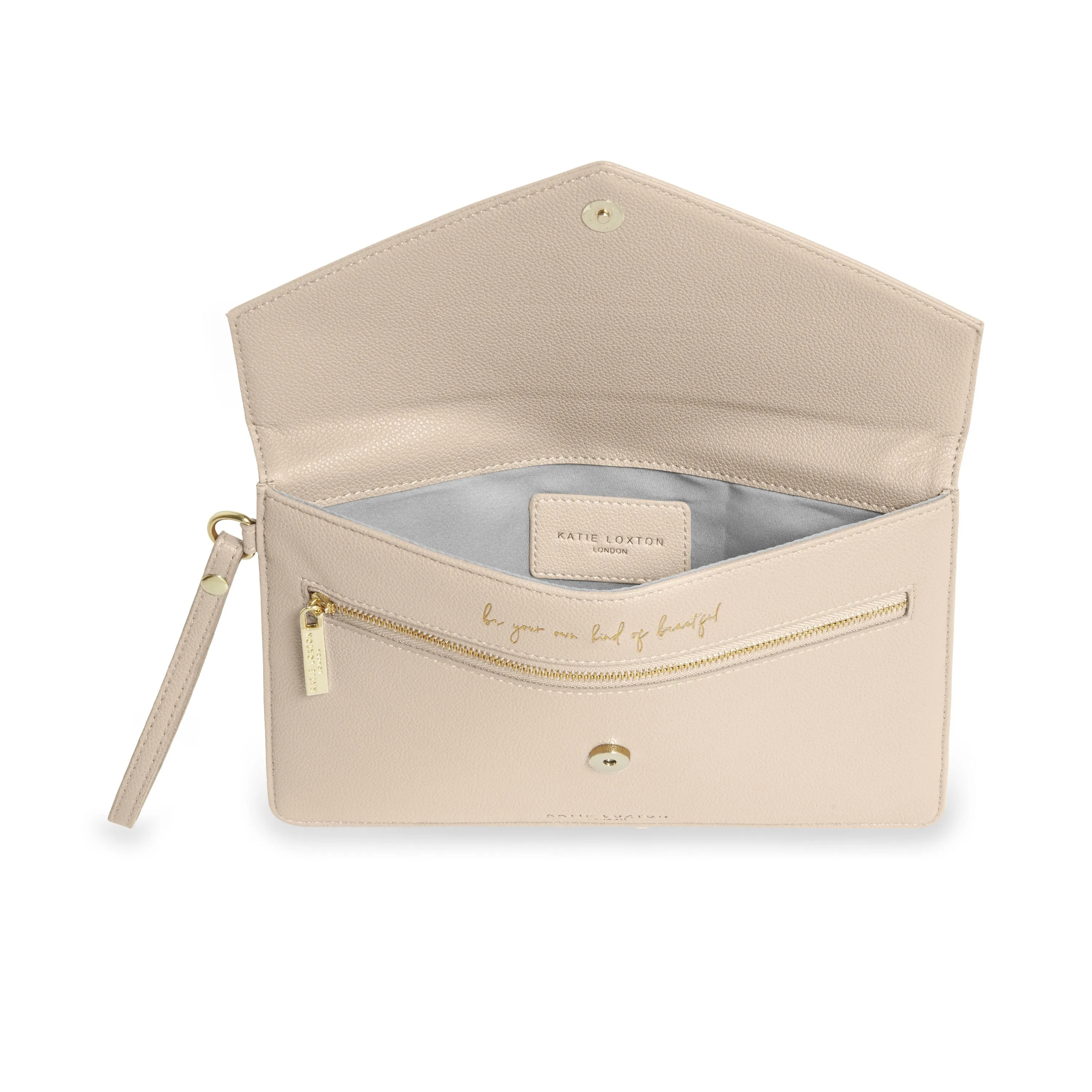 Katie Loxton Esme Envelope Nude Pink Clutch Bag KLB797 S