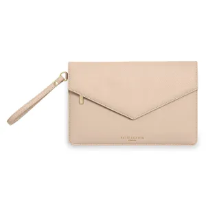 Katie Loxton Esme Envelope Nude Pink Clutch Bag KLB797 S