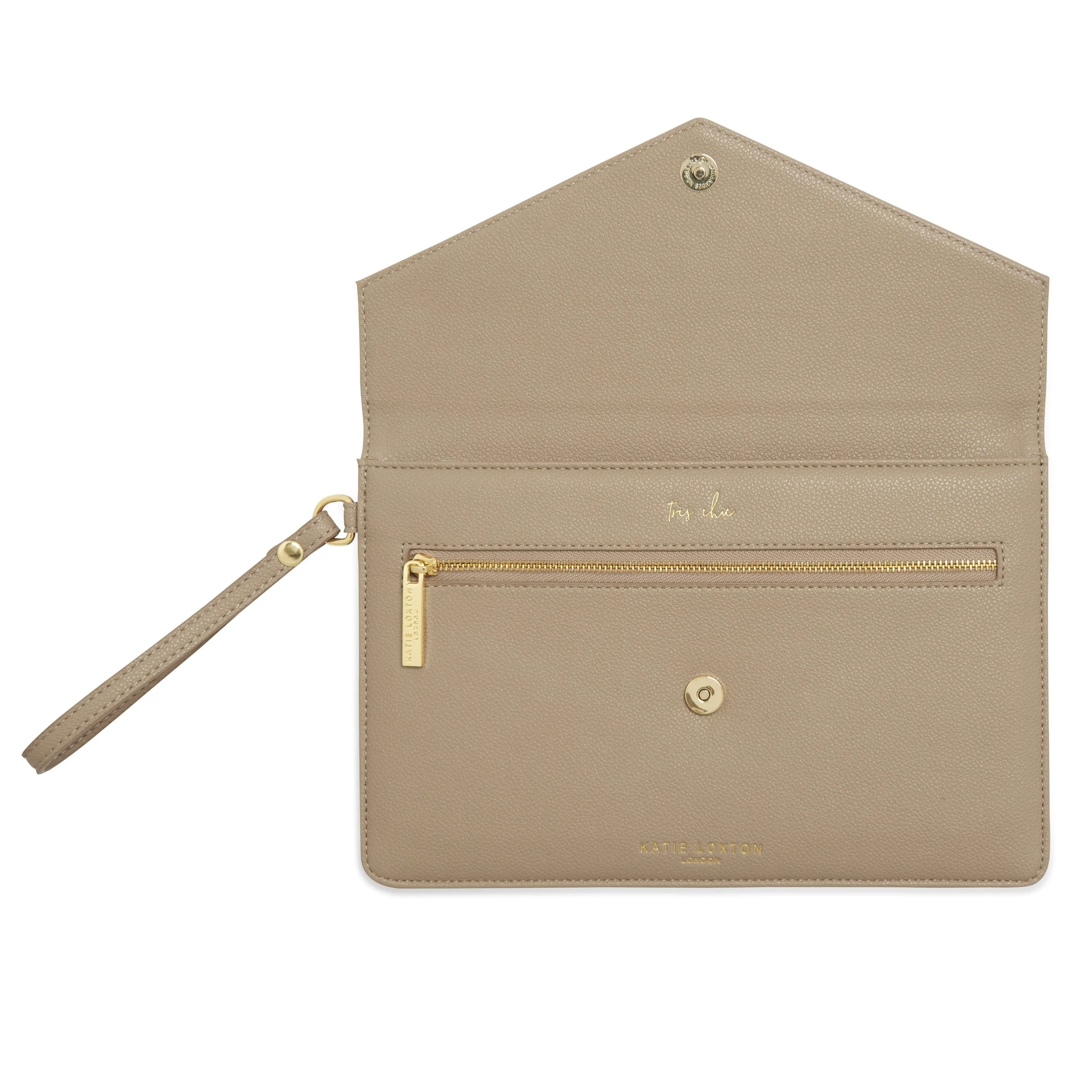 Katie Loxton Esme Envelope Taupe Clutch Bag KLB794 S