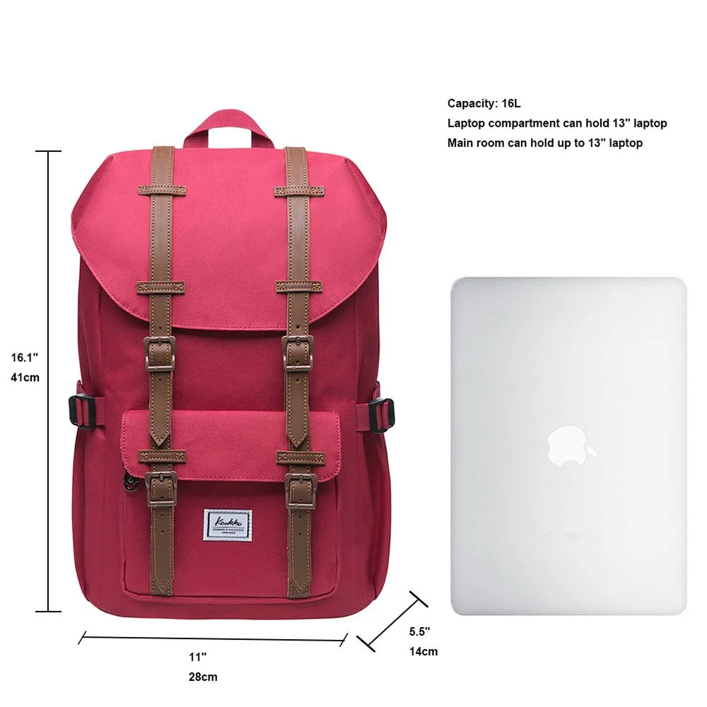 KAUKKO Backpack for city trips, EP5-7 ( Red / 16.1L )