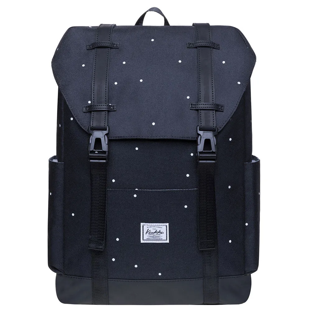 KAUKKO Backpack for city trips, KS12-2 ( Point Black /20.6 L  )