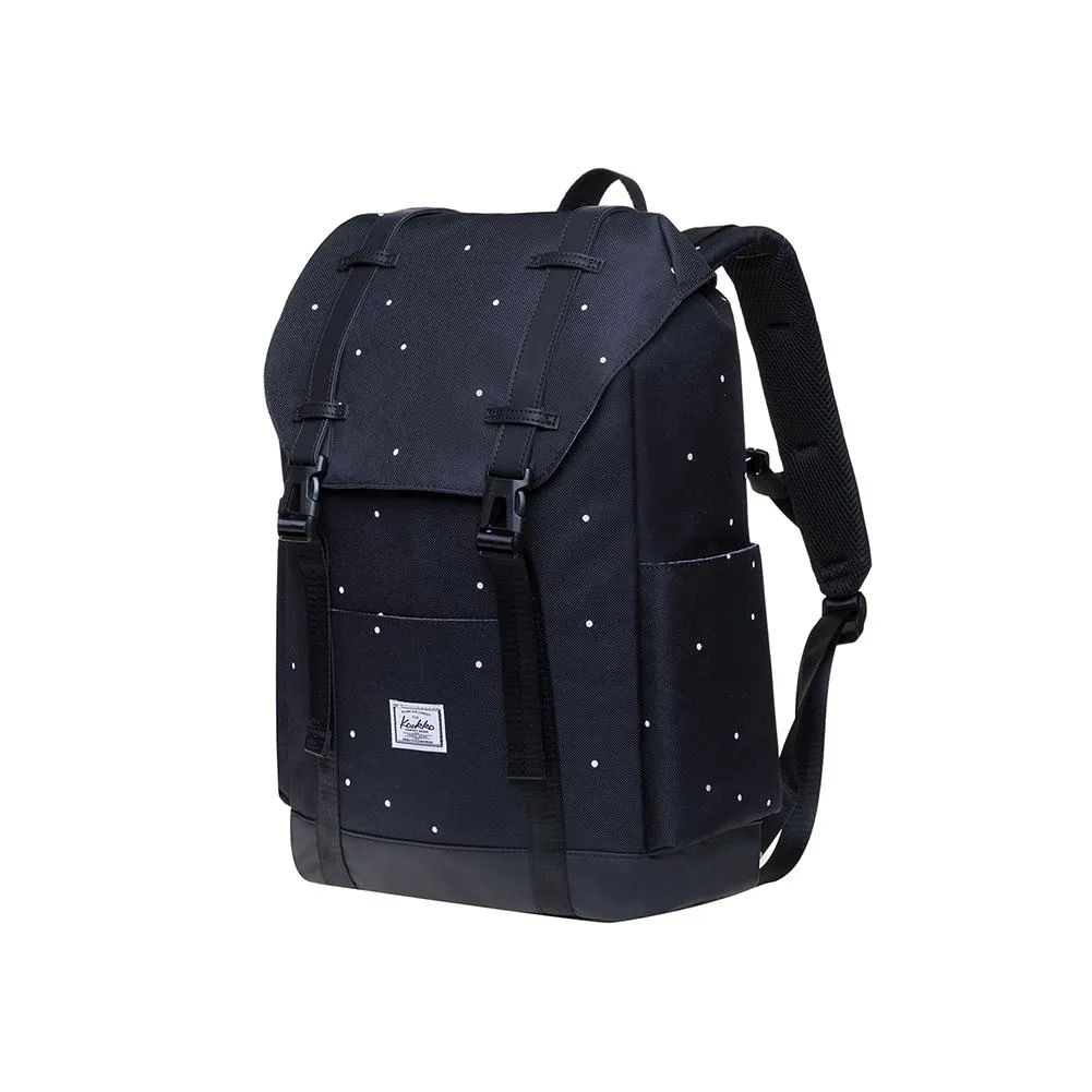 KAUKKO Backpack for city trips, KS12-2 ( Point Black /20.6 L  )