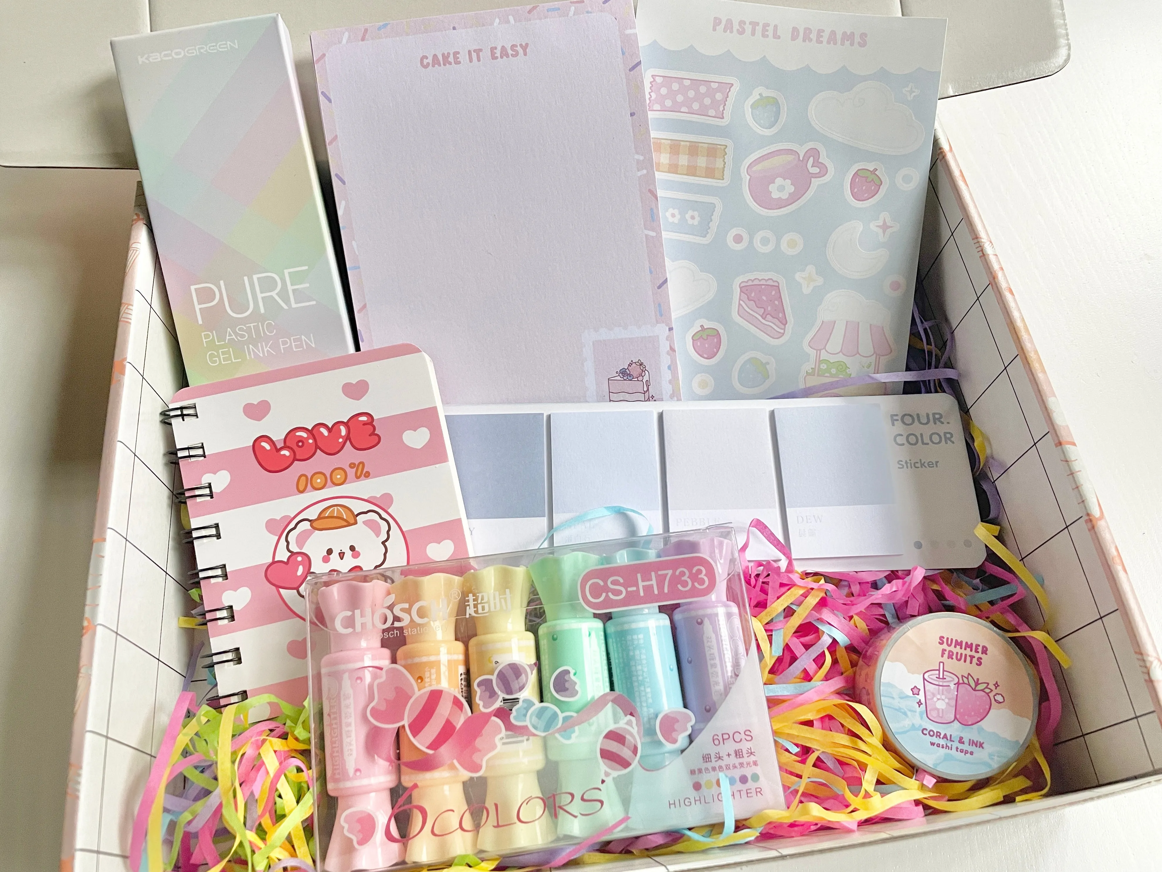 Kawaii Pastel Stationery Box