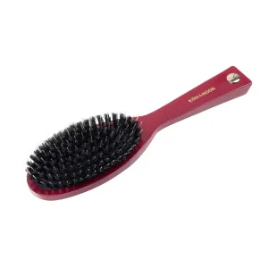 KOH-I-NOOR Pastel Pneumatic Large Hair Brush with Boar Bristles and Nylon Pins RED