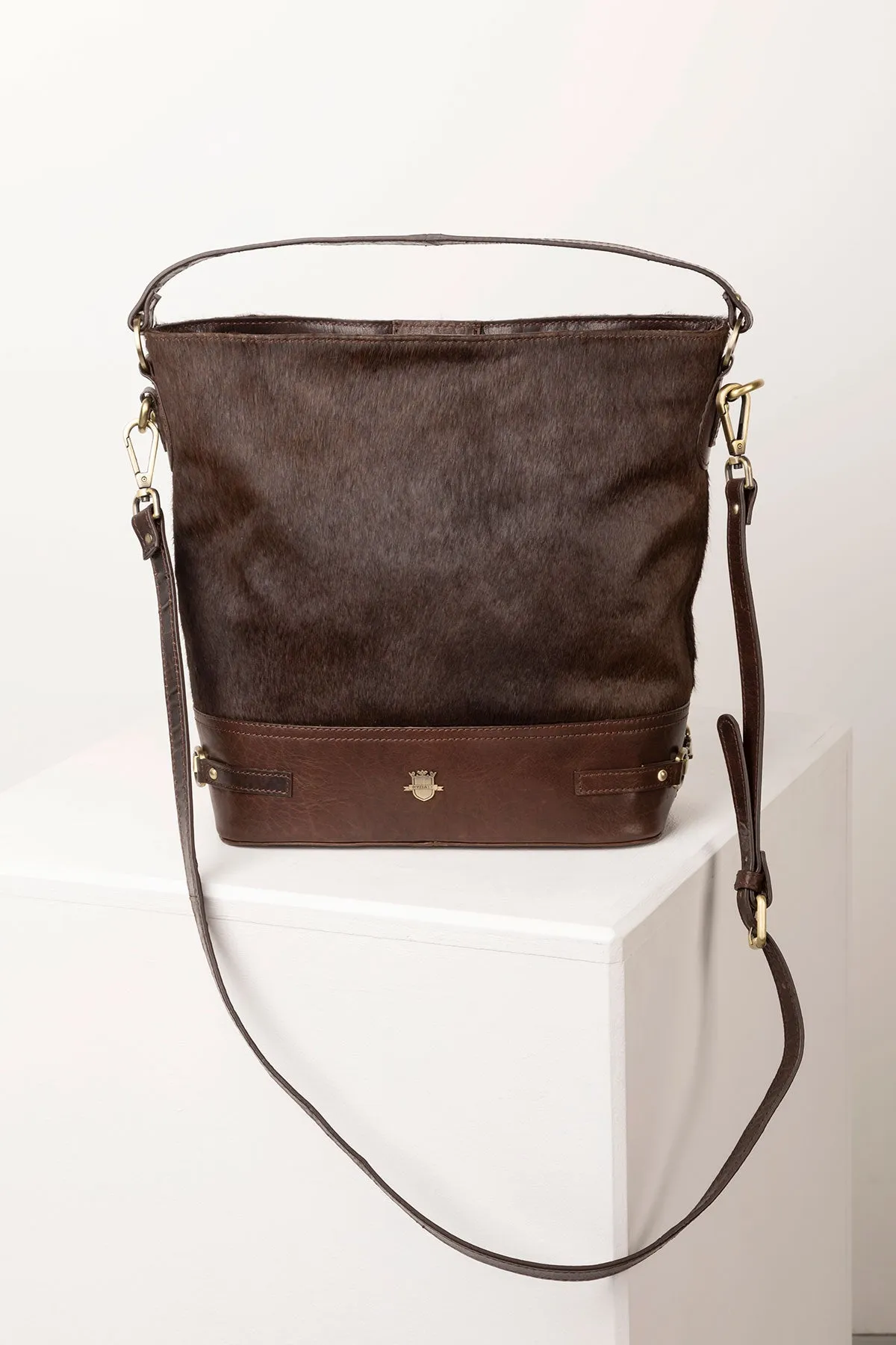 Ladies Pony Hair Bucket Bag - Malham