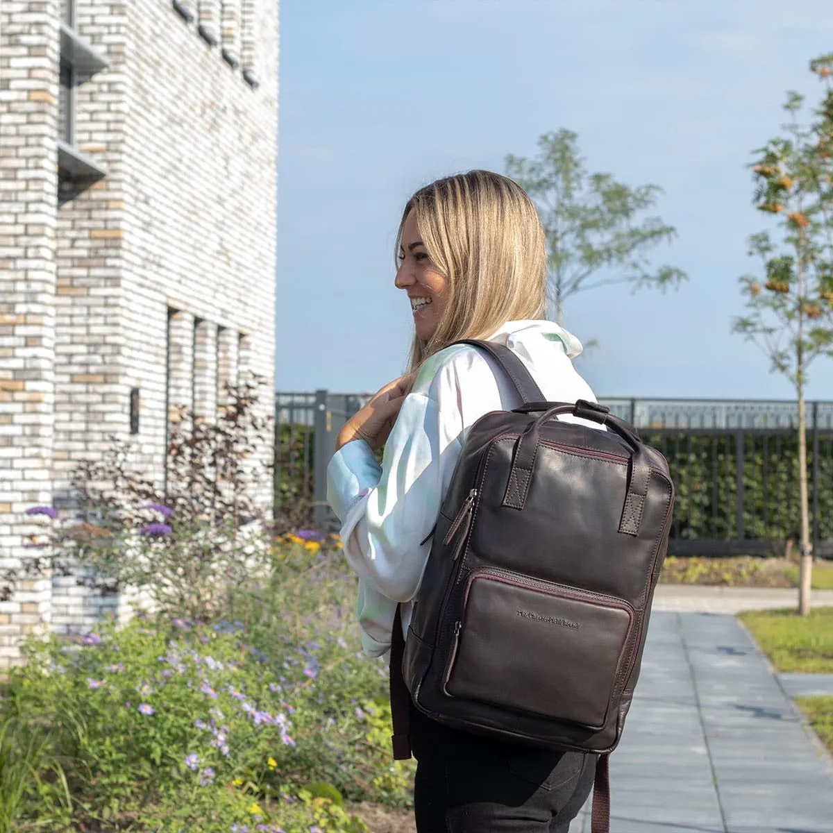 Leather Backpack Brown Belford