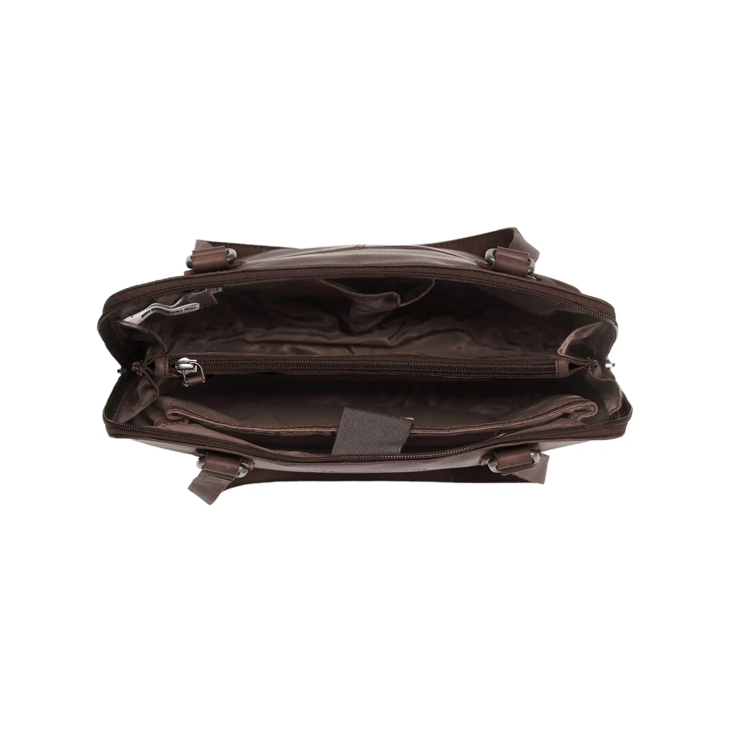 Leather Shoulder Bag Brown Manon