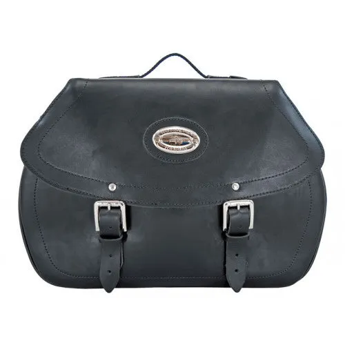 Longride Leather Saddlebags Black - 42 Liters