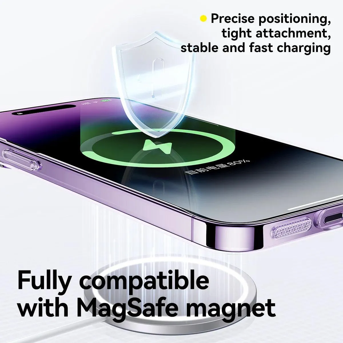 Lucent Magnetic Clear Hard Case for iPhone - Slim, Durable & MagSafe Compatible