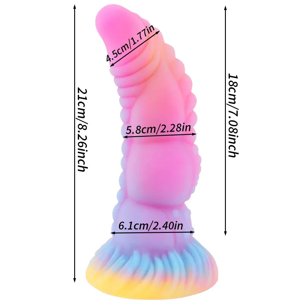 Luminous Dragon Dildo Anal Plug - Realistic Monster Dildos Vagina Prostate Massager