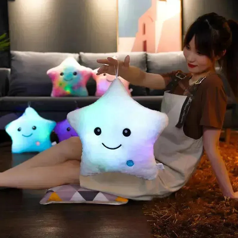 Luminous Glowing Star Pillow