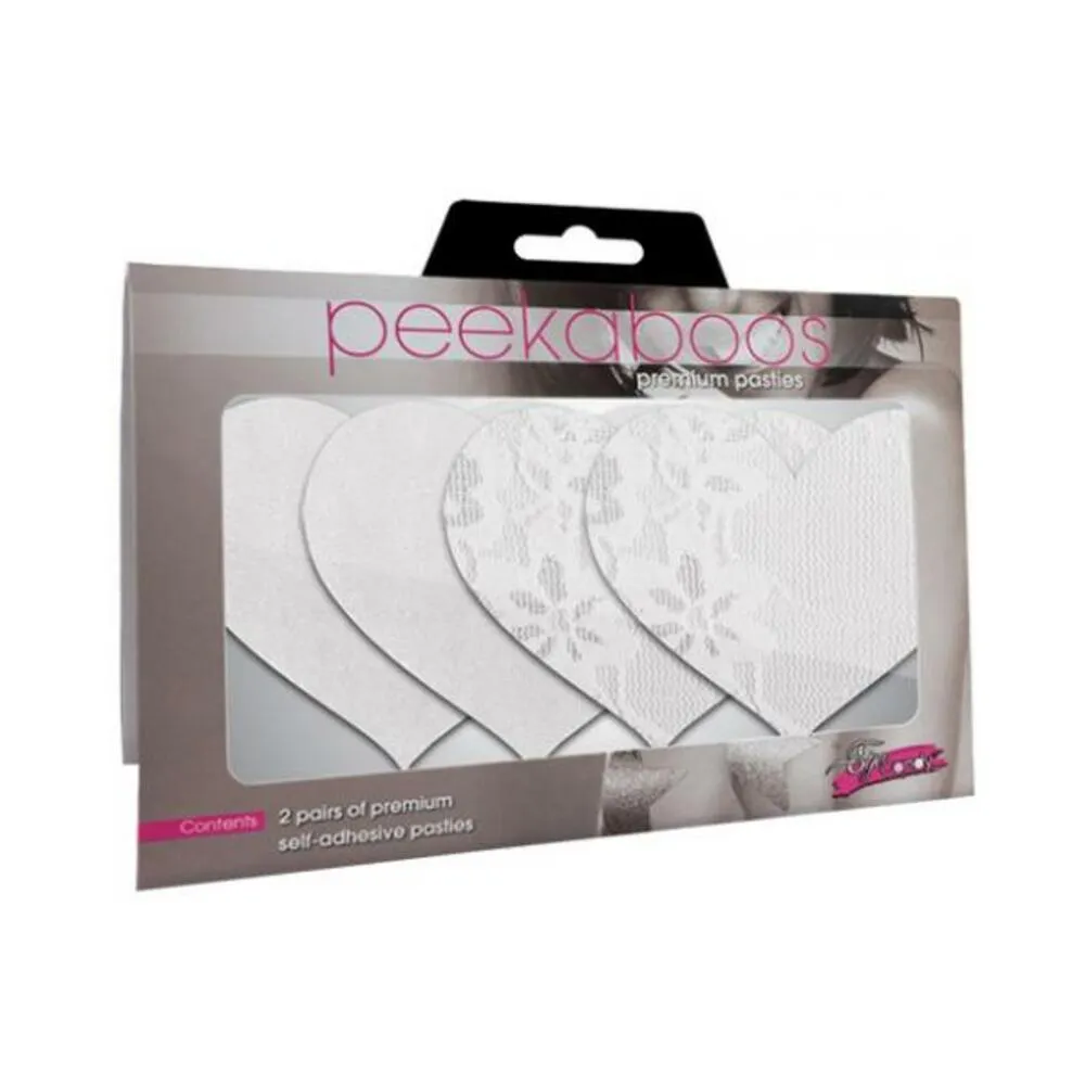 Luminous Hearts Pasties White 2 Pack