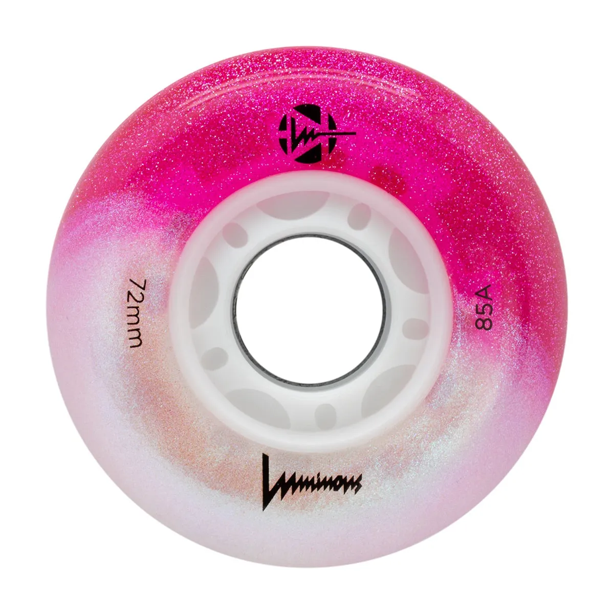 Luminous LED Inline Skate Wheels 72mm/85A - Cotton Candy - SOLD BY THE SINGLE WHEEL