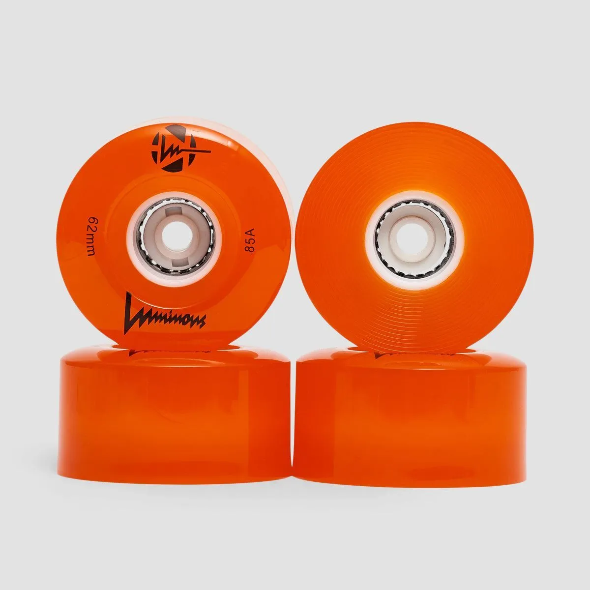 Luminous LED Quad 85a Wheels x4 Orange 62mm