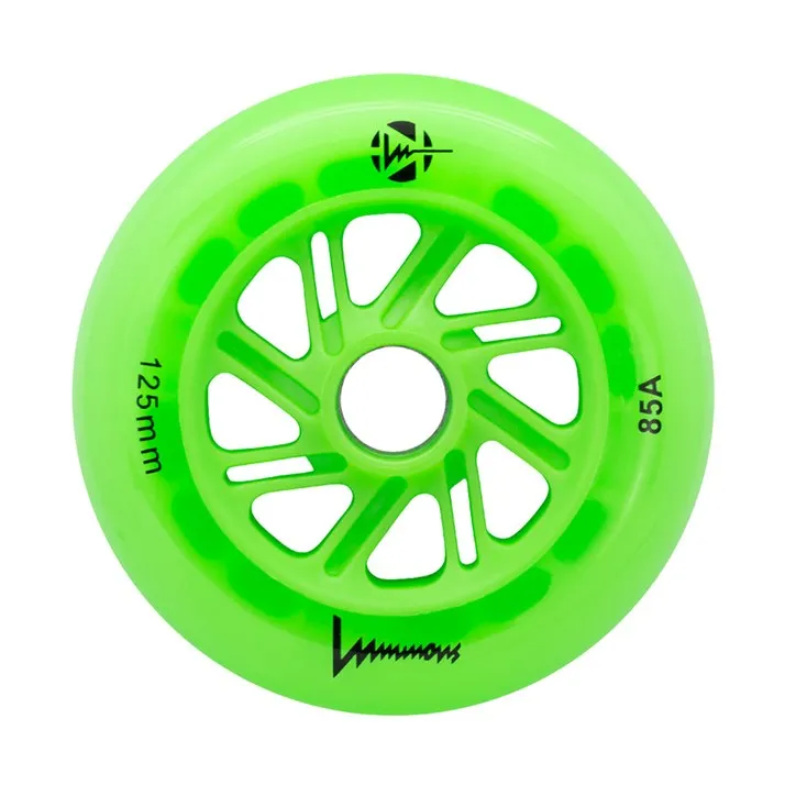 Luminous Light Up Inline Wheel Green Apple 125mm 85A