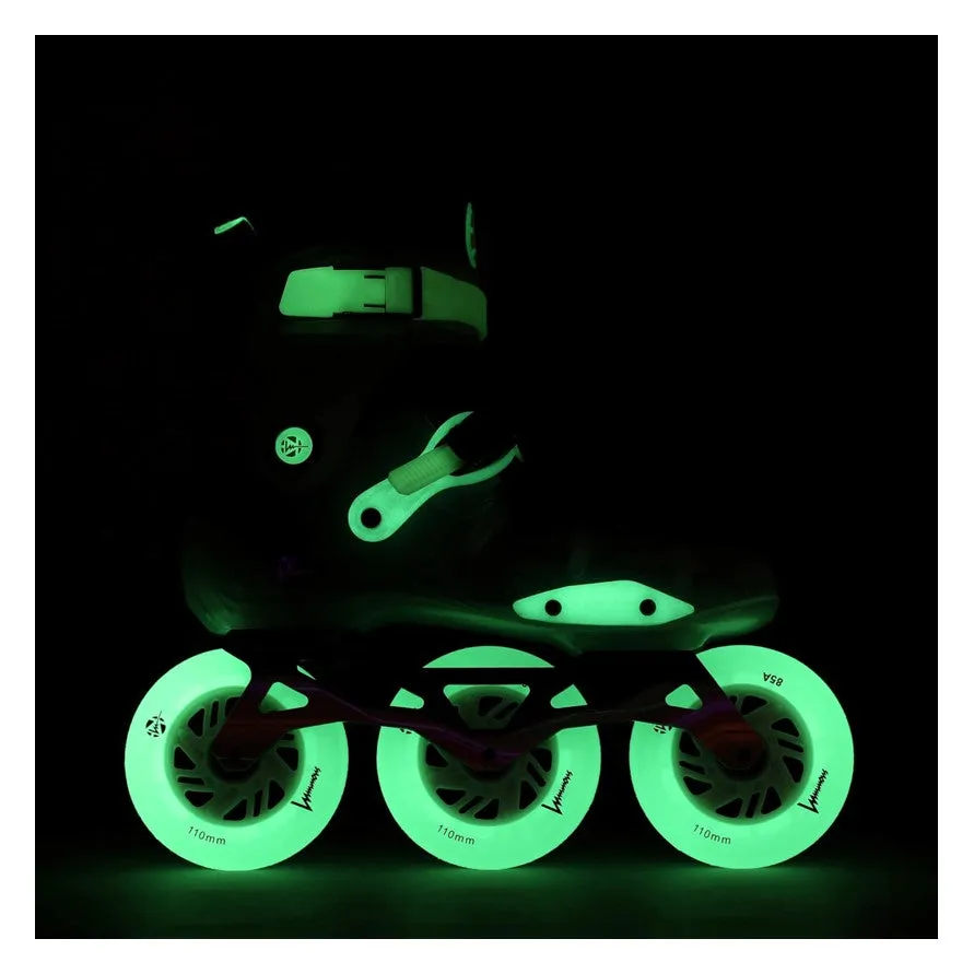 Luminous Light Up Inline Wheel White Glow 110mm 85A