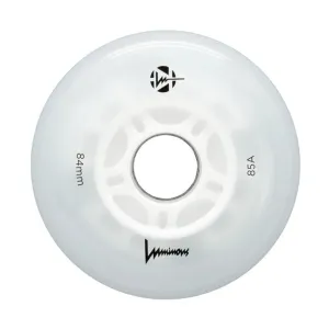 Luminous Light Up Inline Wheels White Glow 84mm 85A - 4 Pack